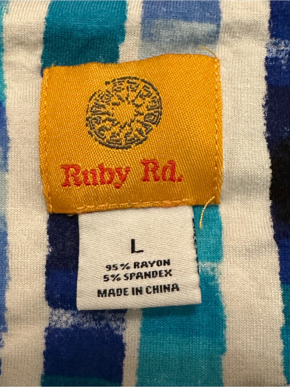 Ruby Rd. Women’s Ruched Side Top – Size Large - Picture 5 of 9